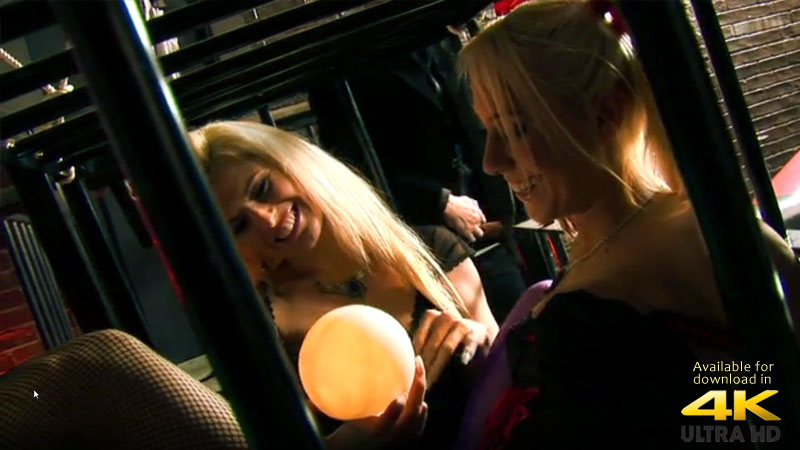  Nothing like watching these hot submissives go at it. Victoria and Ca...